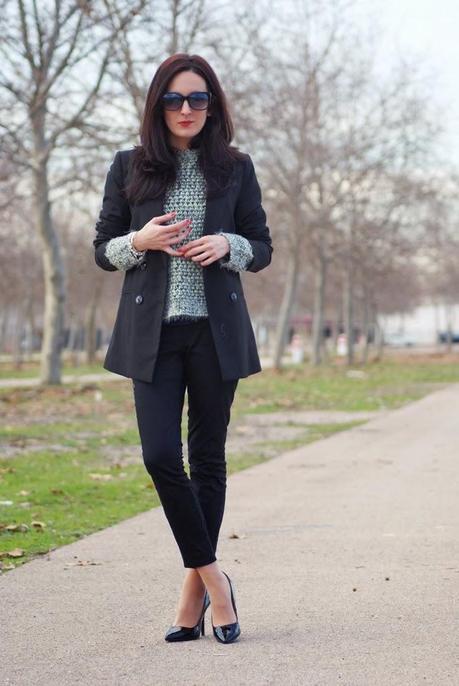 SUIT&SWEATERBlazer: Stradivarius, Sweater: Persun, Pa...