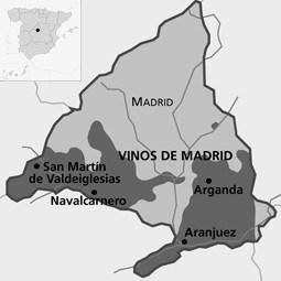 Mapa de Madrid Vinopremier