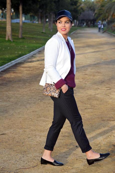 Outfit | Pinstripe trousers