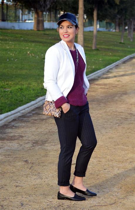 Outfit | Pinstripe trousers