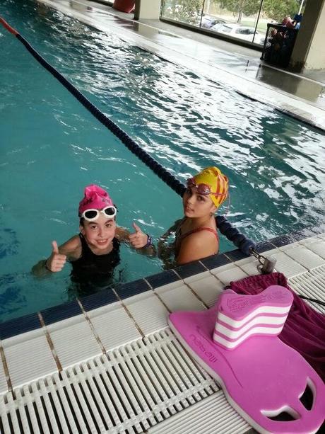 Entreno de natación con los Tri Kids