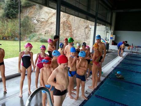 Entreno de natación con los Tri Kids