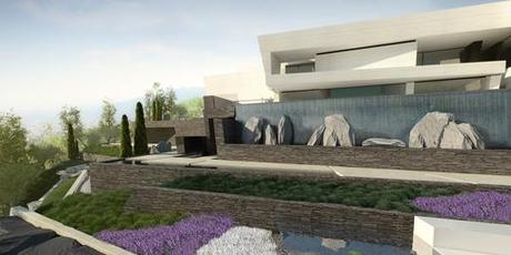 A-cero presenta una propuesta de paisajismo para la vivienda diseñada en Líbano