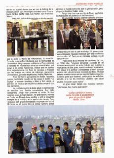 ROLLANESES POR EL MUNDO: José Antonio en Perú