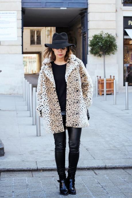 STREET STYLE INSPIRATION; FAUX FUR COATS.-