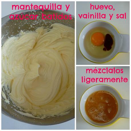 Galletas de mantequilla de colores