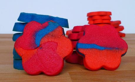 Galletas de mantequilla de colores