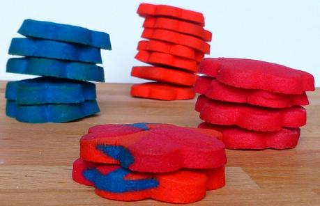 Galletas de mantequilla de colores