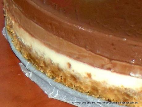 Tarta tres chocolates