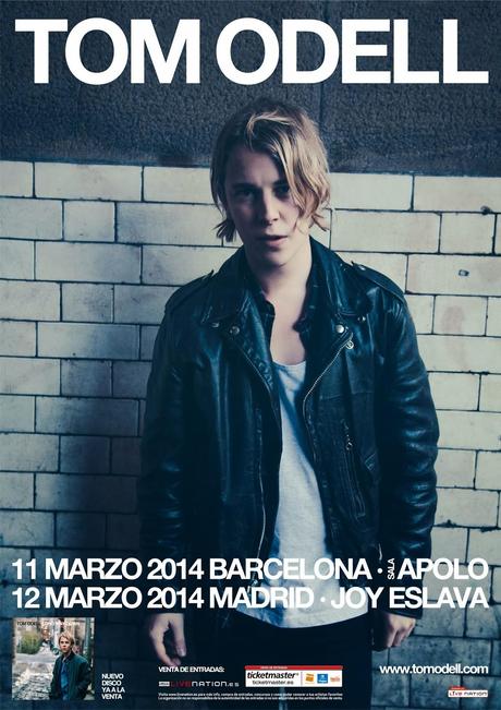 Tom Odell en concierto en marzo en Madrid&Barcelona