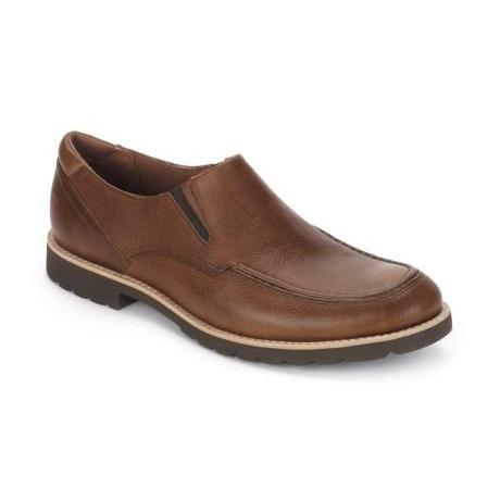 6.-ROCKPORT Caballero-LEDGE HILL SLIP ON-CARAMEL TUMBLED