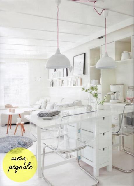 Estilo escandinavo en un camping