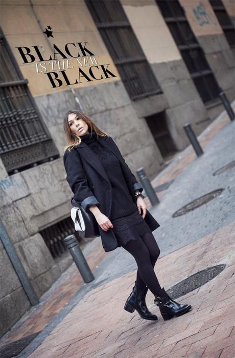 street style barbara crespo black is the new black fashion blogger outfit
