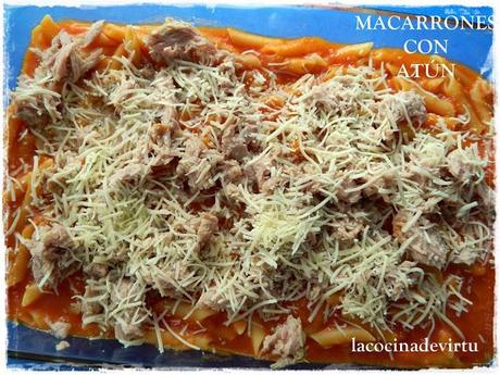MACARRONES CON TOMATE Y ATÚN (THERMOMIX)