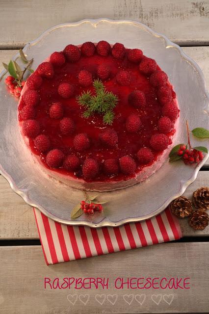 Cheesecake de frambuesas