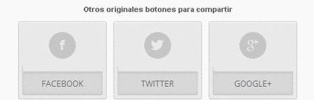 botones para compartir redes sociales