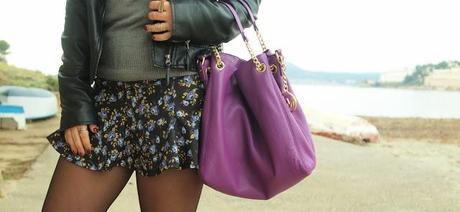 Floral clothes in winter and new special bag