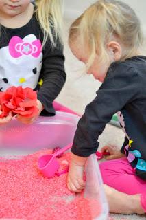 Arroz sensorial para jugar y aprender