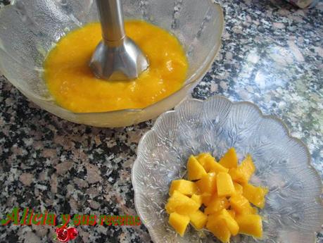 PASTEL DE MANGO ENREJADO