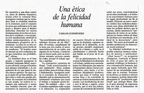 HEMEROTECA:  a la muerte de Aranguren (1996)