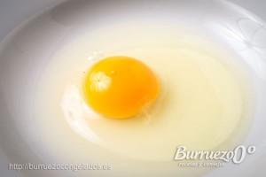 Yema y clara de huevo