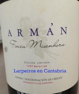 Vino Blanco Casal de Armán Finca Misenhora 2010: Espectacular