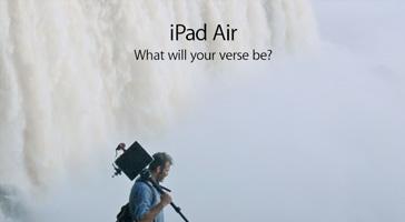 promo verse What will your verse be?, el nuevo comercial del iPad Air