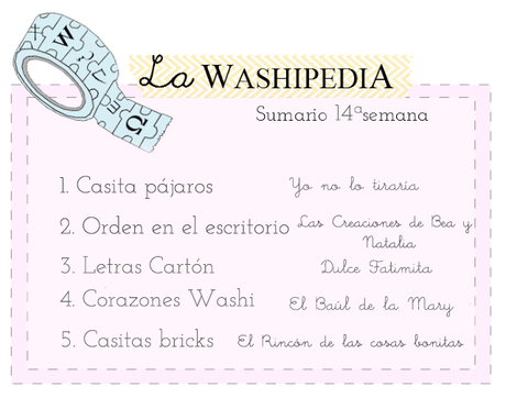 WASHIPEDIA 14ª SEMANA CON REGALO Y RETO INCLUIDO WASHIPEDIA 14ª SEMANA CON REGALO Y RETO INCLUIDO