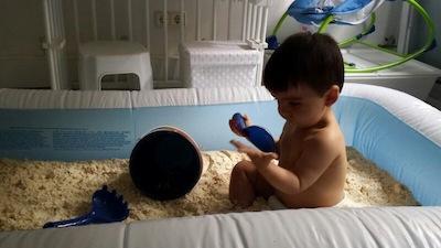 cómo hacer arena casera