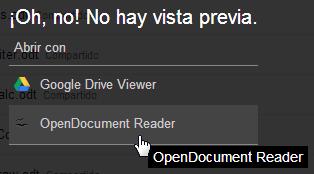 Abrir documentos de OpenOffice y LibreOffice en la nube.