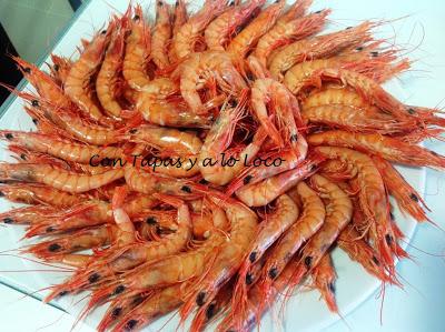 Gambas cocidas