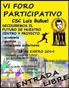 VI Foro participativo. Centro Social Comunitario Luis Buñuel