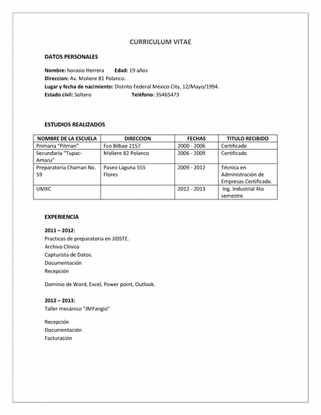 Tu curriculum sea botado Tu curriculum sea botado 791x1024 Cómo lograr que tu currículum sea botado