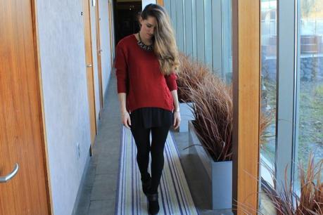 Burgundy sweater