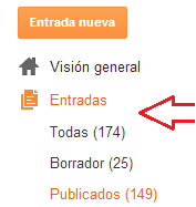nuestras entradas en blogger
