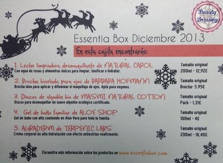 Essentia box Noviembre y Diciembre 2013