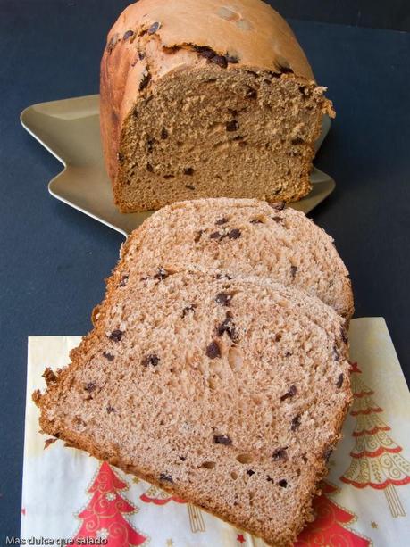 Panettone con Chips de Chocolate en Panificadora