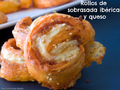 Rollos de Sobrasada Ibérica y Queso