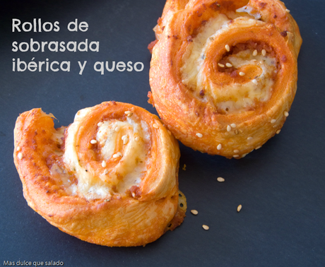 Rollos de Sobrasada Ibérica y Queso