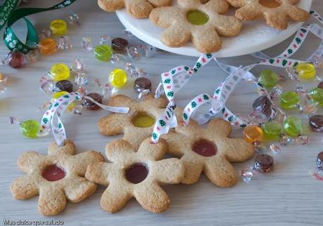 Galletas de Cristal para el Árbol de Navidad