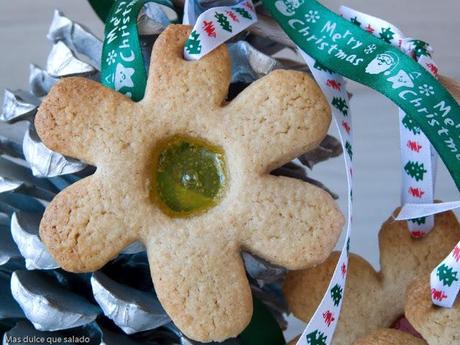 Galletas de Cristal para el Árbol de Navidad