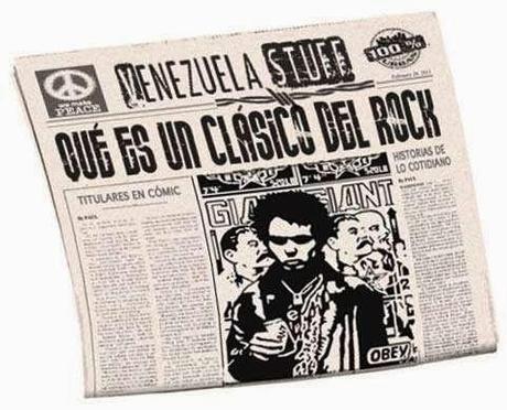 Portada periódico estilo cómic - Qué es un clásico de rock