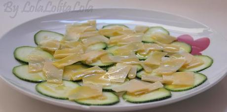 CARPACIO DE CALABACIN Y PARMESANO