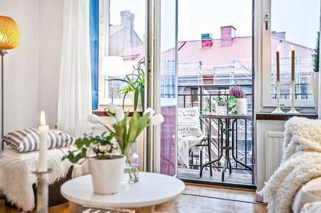 estilo nórdico decoración mini pisos decoración mini piso encanto femenino decoración interiores pisos pequeños decoración femenina acogedora decoración en blanco decoración chicas pisos pequeños blog decoración nórdica 