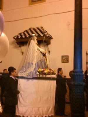 Por primera vez los venezolanos celebran la fiesta  de la Divina Pastora en Sevilla.