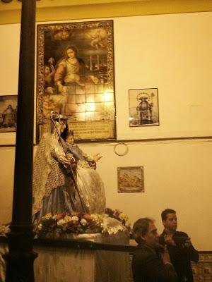 Por primera vez los venezolanos celebran la fiesta  de la Divina Pastora en Sevilla.