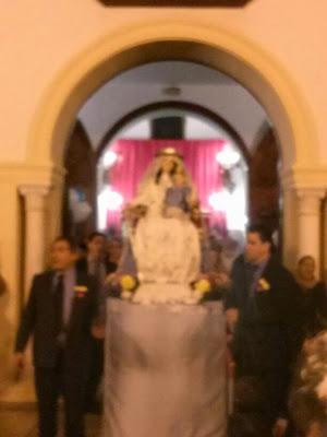 Por primera vez los venezolanos celebran la fiesta  de la Divina Pastora en Sevilla.