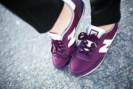 JOGGER PANTS + NEW BALANCE OUTFITS, burgundy new balance u 410, oversized coat, comptoir des cotonniers, bufanda cuadros zara, gafas mr boho, mr boho shades, dime que me quieres, jogger pants zara, cristina blanco, guiadeestilo, guia de estilo blog, spaniss fashion blog,