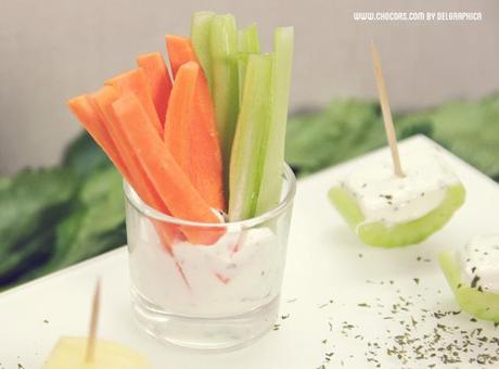 crudités dip vegetal 