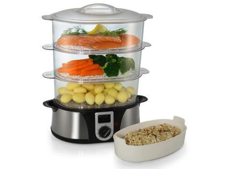 vaporera eléctrica, cocinar al vapor